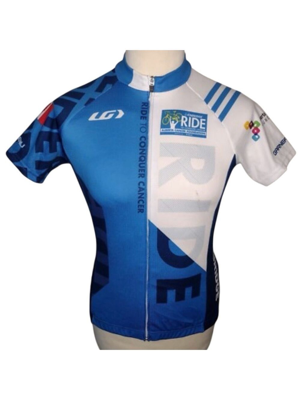 Women's Louis Garneau Sport Cycle Jersey Shirt Canadian Charity Ride 2019 sz Med